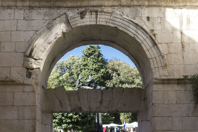 Low angle view of old building