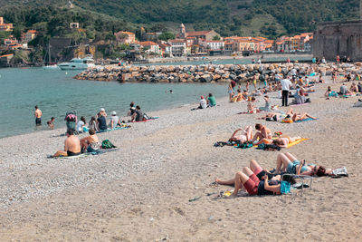 Group of people on beach