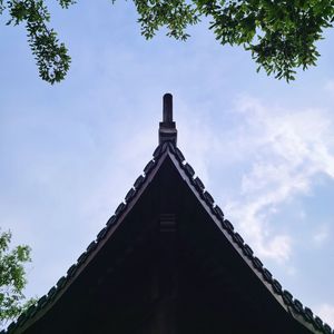 Low angle view of building against sky