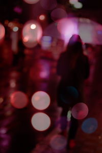 Defocused lights at night