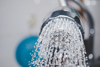 Low angle view of shower