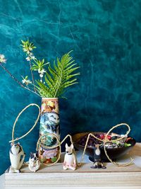 Close-up of potted plant on table