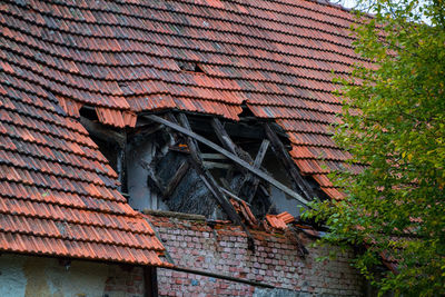 Low angle view of old building