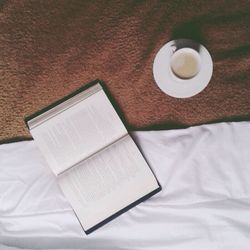 Coffee cup on table