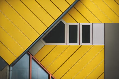 Low angle view of yellow building