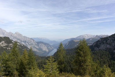 Panorama of königssee lake, berchtesgaden national park in autumn