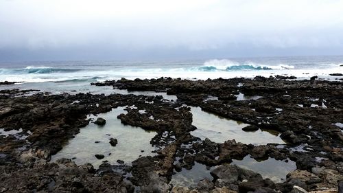 Scenic view of sea against sky