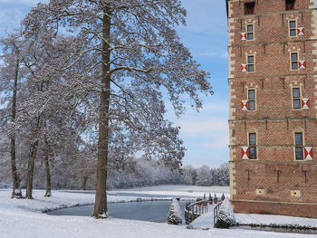 Winter at the castle of raesfeld