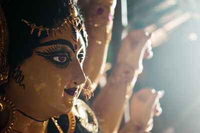 Close-up of female friends in shop