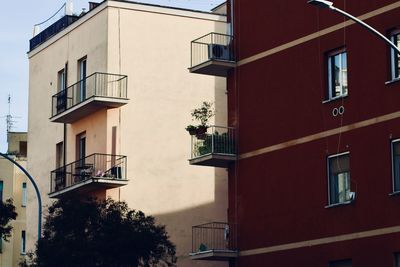 Low angle view of building against sky