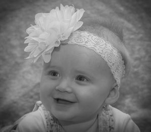 Portrait of cute baby girl