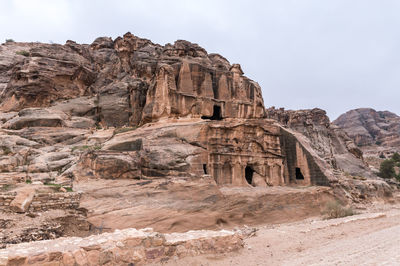 View of rock formations