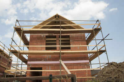 Low angle view of building against sky