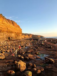 People on cliff