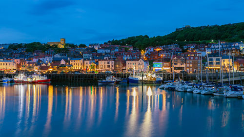 Scarborough south bay at blue hour.