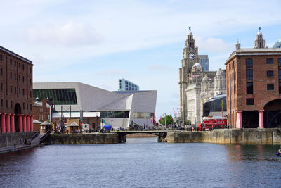 Liverpool, uk - july 14, 2022 royal albert dock in liverpool, england, uk