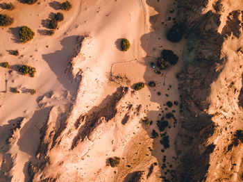 Scenic view of desert against sky