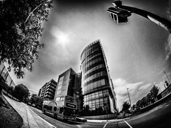 Low angle view of modern office building