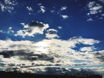 Low angle view of clouds in sky