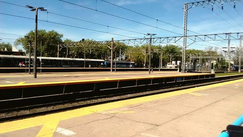 View of railroad station platform