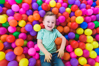 Full frame shot of multi colored balloons