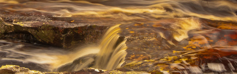 Close-up of waterfall