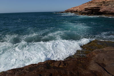 Scenic view of sea against sky