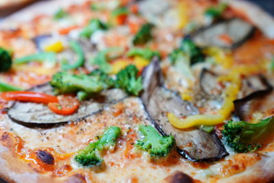 Close-up of pizza