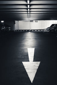 Empty parking lot