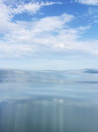 Scenic view of calm sea against sky