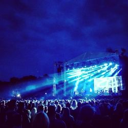 Crowd at music concert