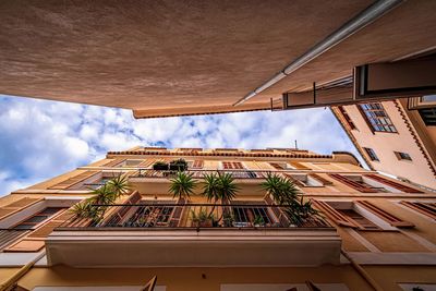 Low angle view of building against sky