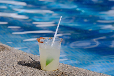 Close-up of drink on table