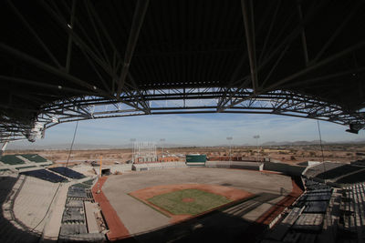 View of an empty stadium