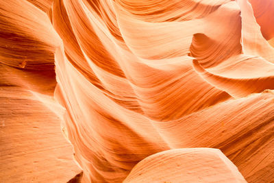 Rock formations at antelope canyon