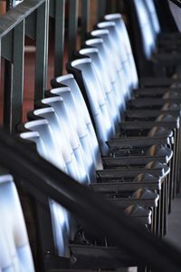 Close-up of piano keys