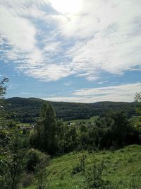 Scenic view of landscape against sky