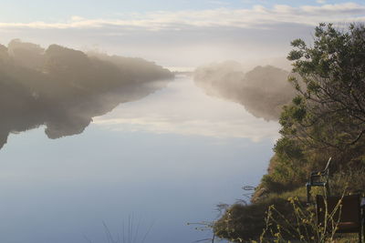 Idyllic view of calm lake