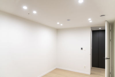 Interior of illuminated living room