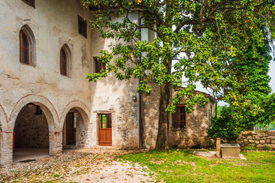 Entrance of historic building