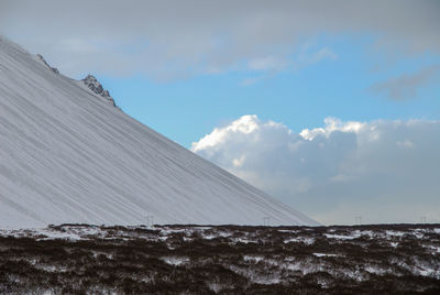 Scenic view of mountain against sky