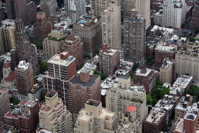 High angle shot of cityscape