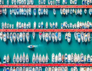 Aerial view of harbor