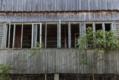 Exterior of abandoned house