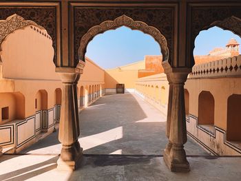 View of historic building against sky