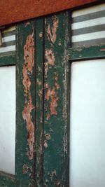 Close-up of weathered wall