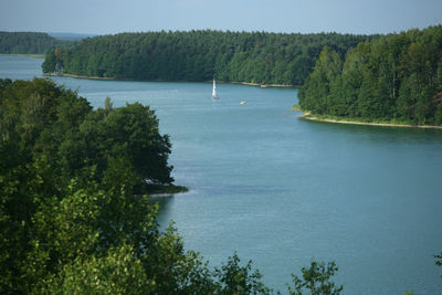 Scenic view of river against sky