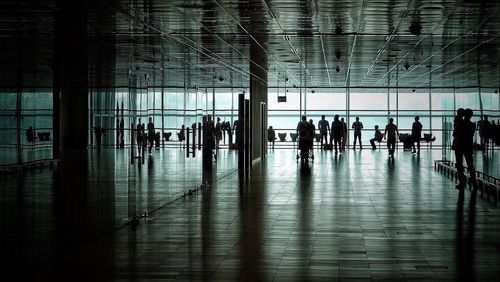 People at airport