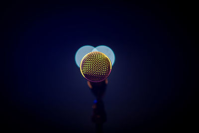 Close-up of microphone