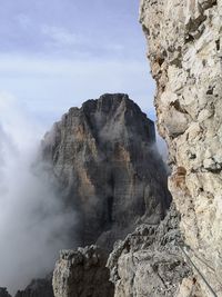 Scenic view of rocky mountains against sky